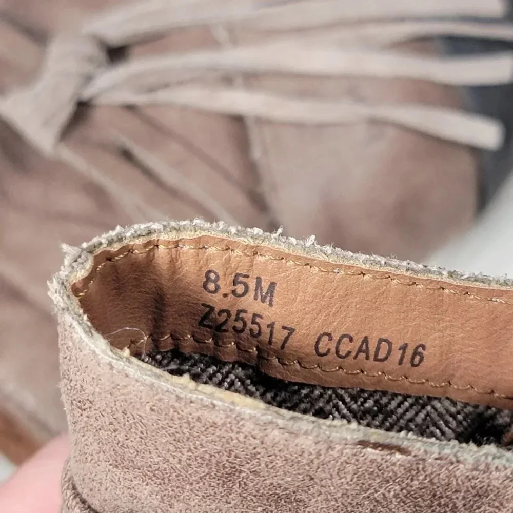 B.O.C Alicudi Womens Heeled Ankle Boot Boho Booties Tassel Casual Tan Neutral‎